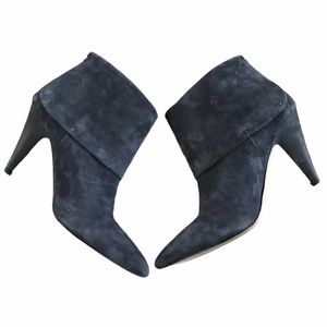 Ivanka Trump Pointy Toe Suede Booties